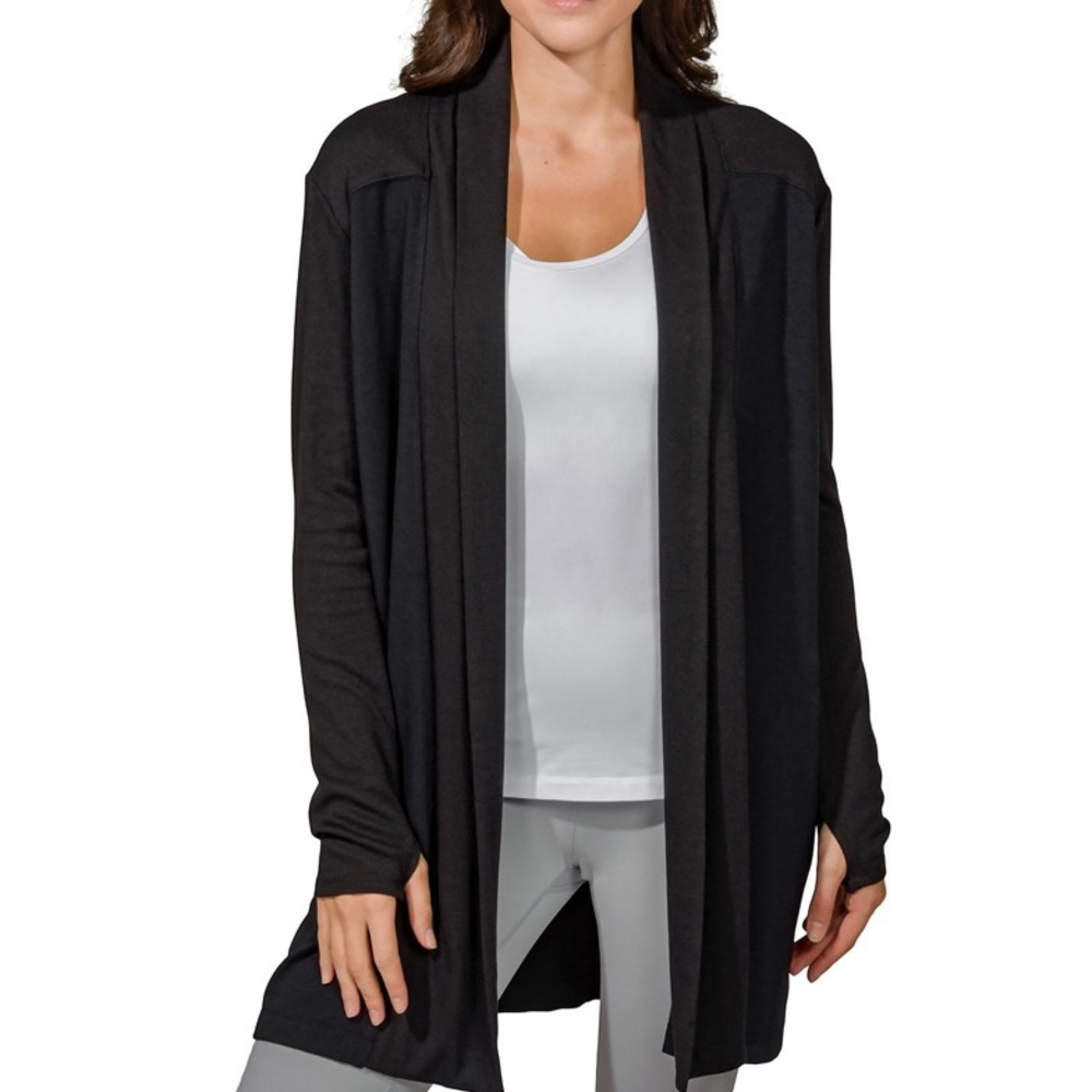 last one M Active Life Women's Long Modal Cardigan black